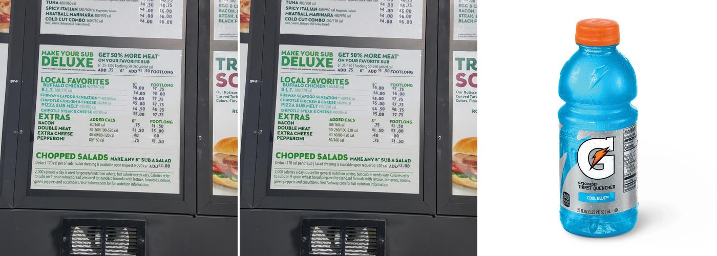 Subway Menu