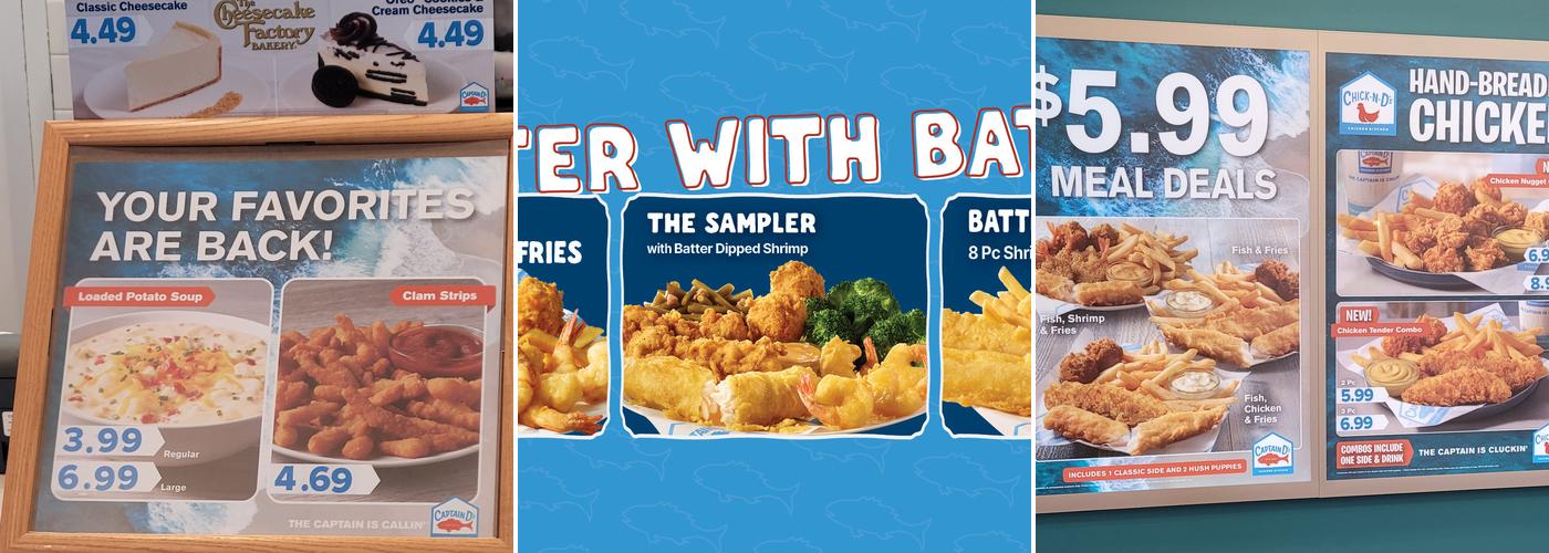 Captain D's Menu
