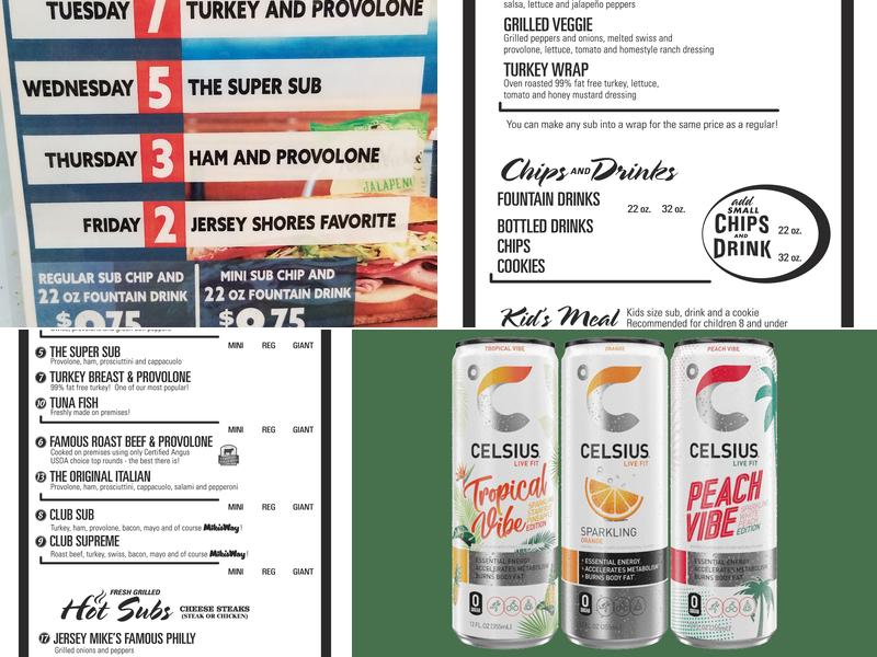Jersey Mike's Subs Menu