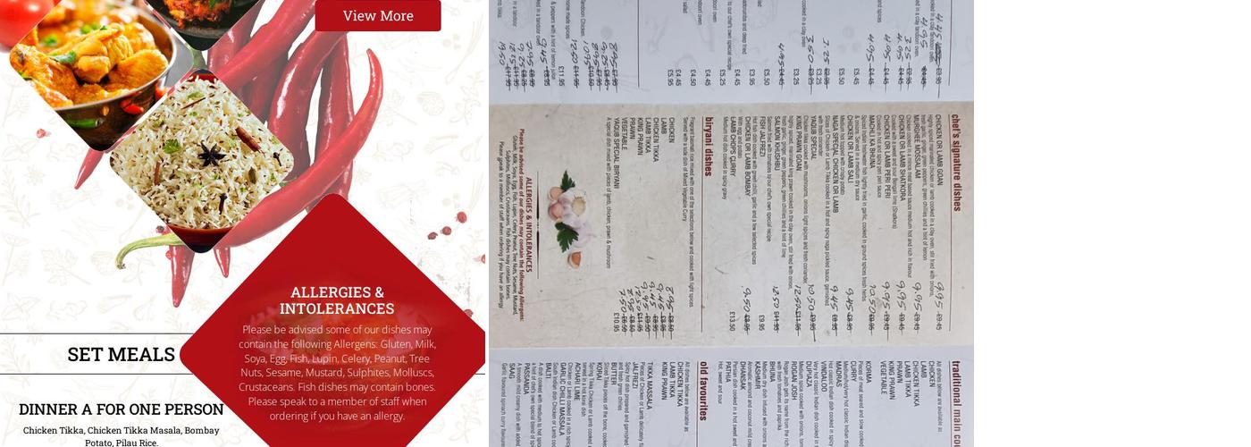 YAQUB indian takeway Menu