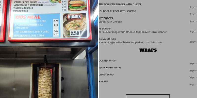 Kent Charcoal Grill Menu