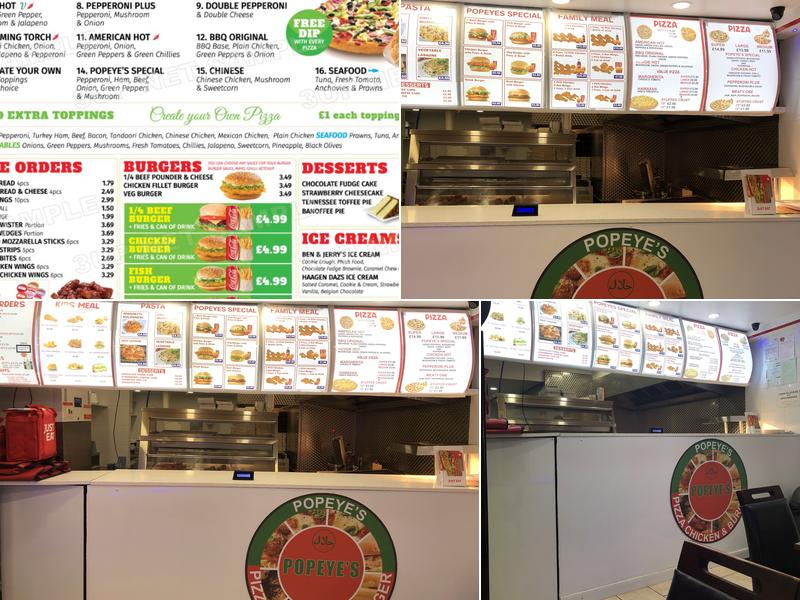 POPEYES CHICKEN & PIZZA GRAVESEND Menu