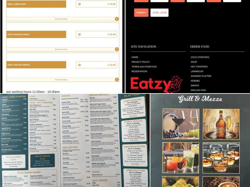 Izgara Meze Restaurant Menu