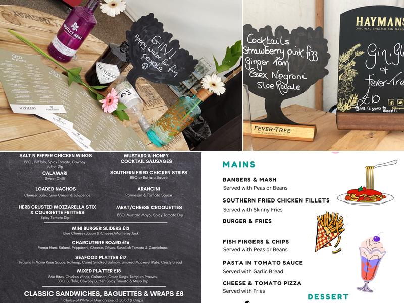 The Whitmore Arms Menu