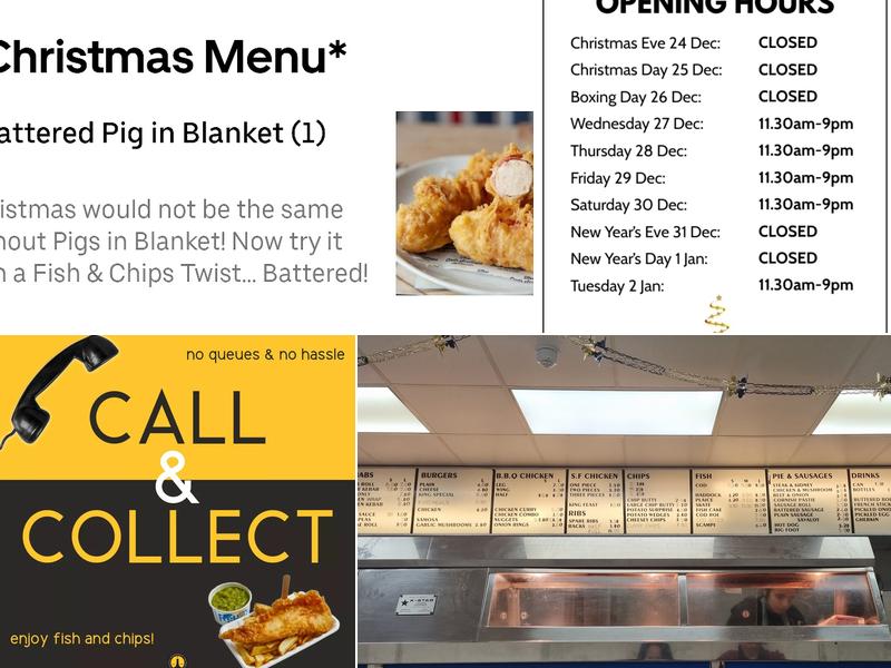 The King Neptune Fish Bar Menu