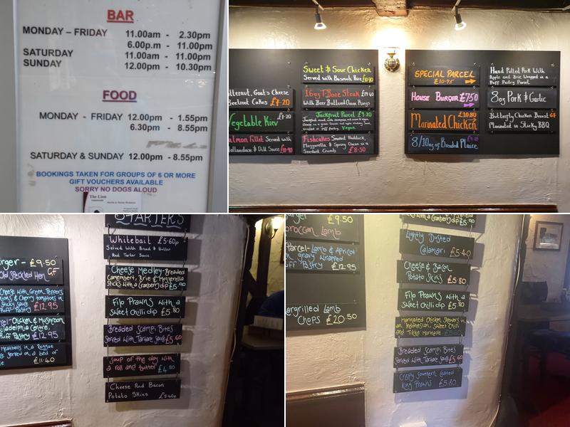 The Lion Needham Market Menu