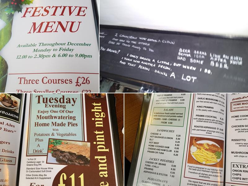 The Crown & Sceptre PH Menu