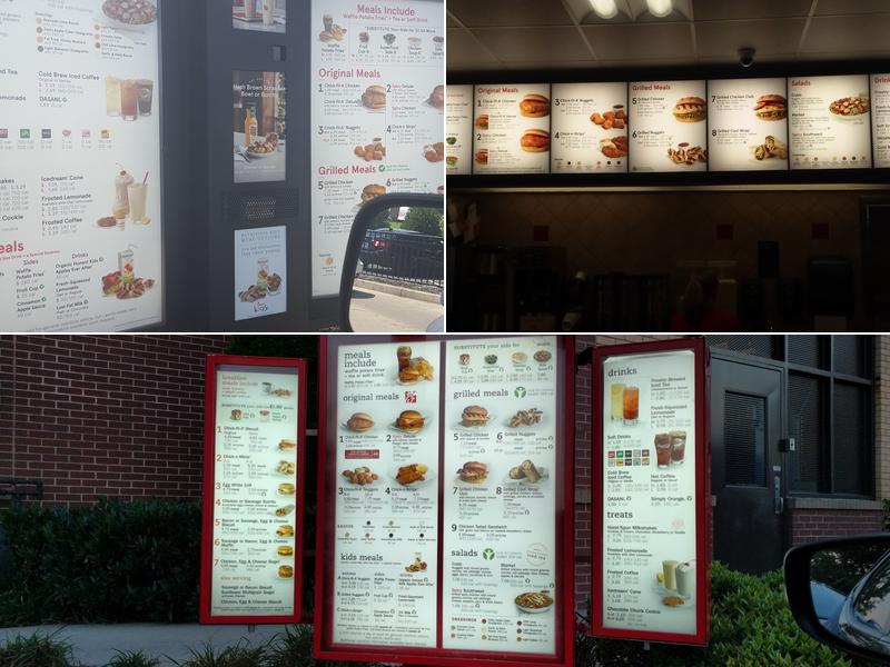 Chick-fil-A Menu