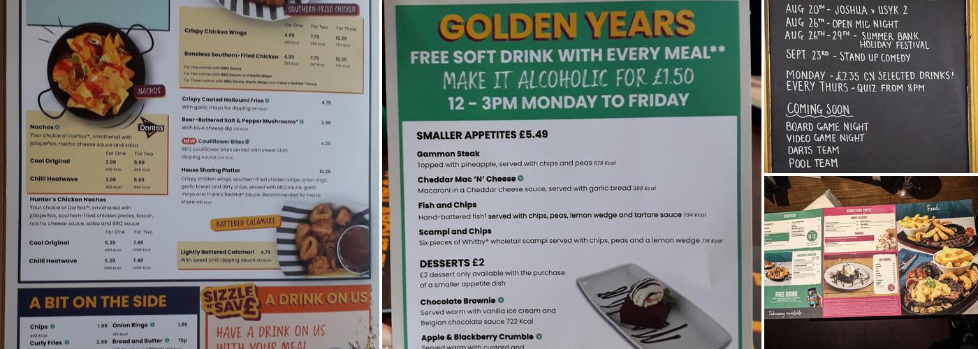 The Giffard Park Menu