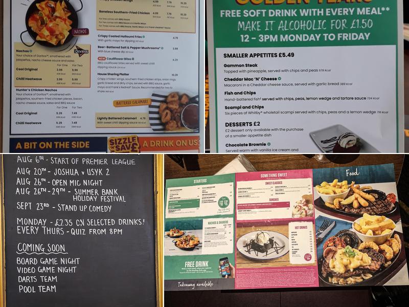 The Giffard Park Menu