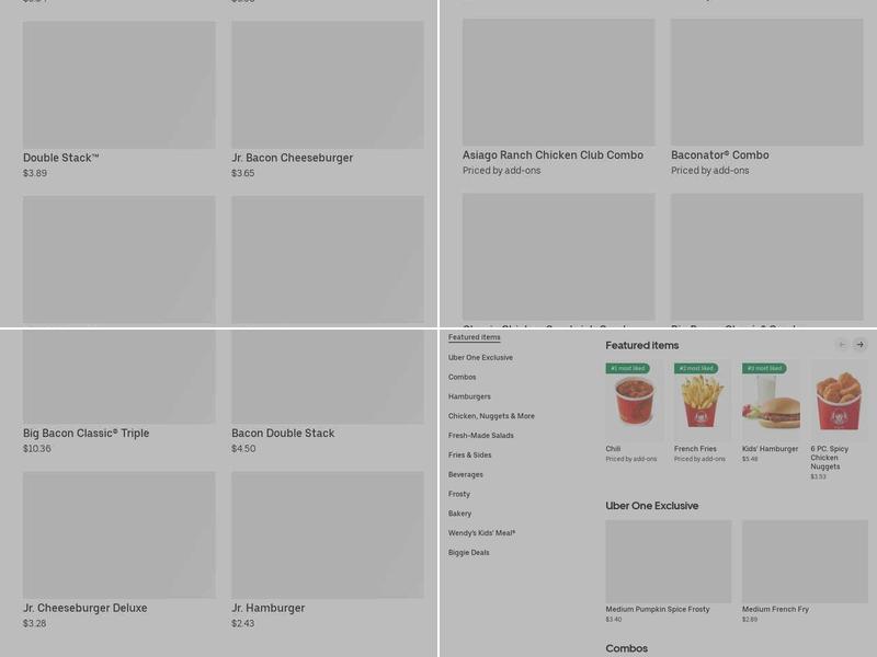 Wendy's Menu