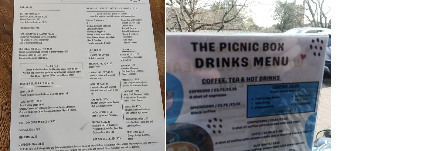 The Picnic Box Menu