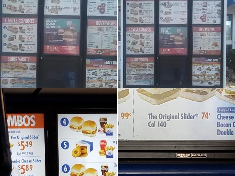 White Castle Menu