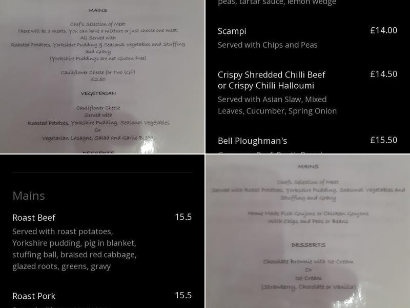 The Bell Menu
