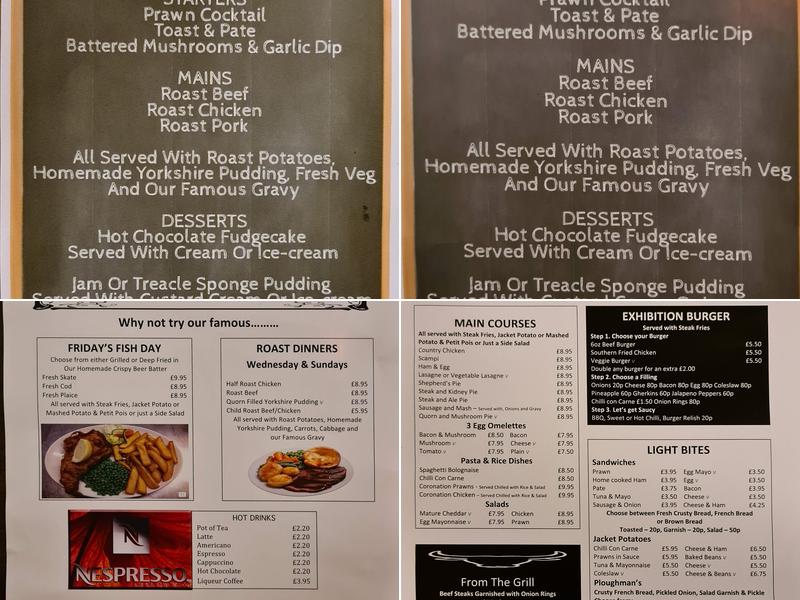 The Exhibition Inn Menu