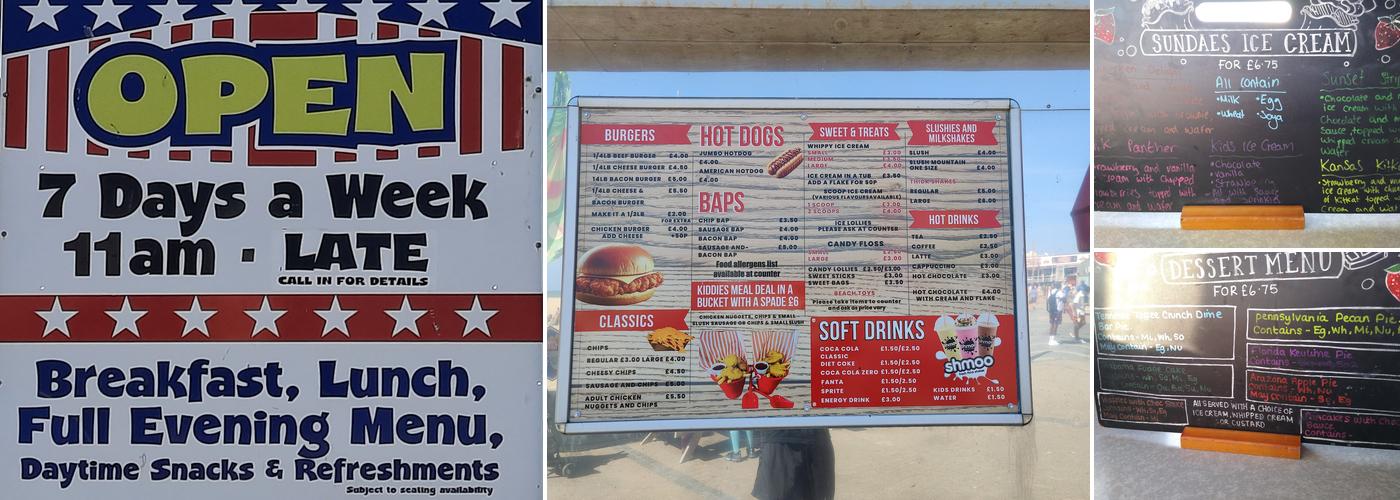 Joyland American Family Diner Menu