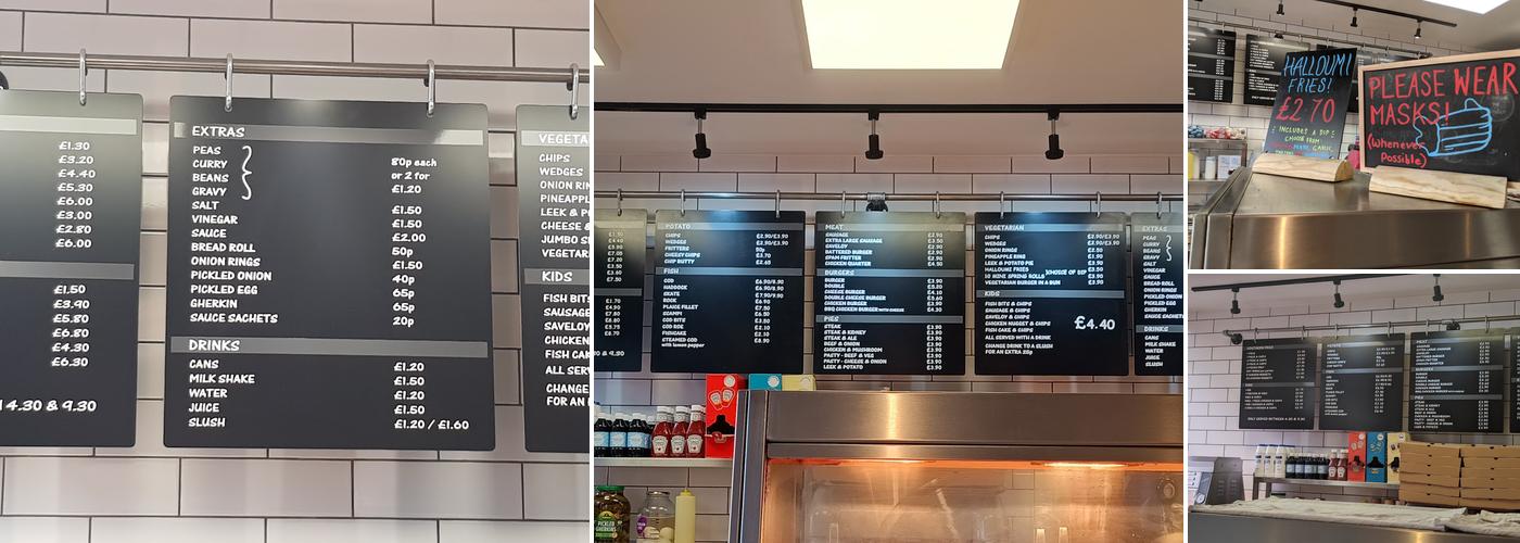 P J's Take Away Menu