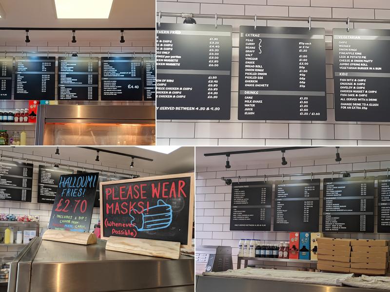 P J's Take Away Menu