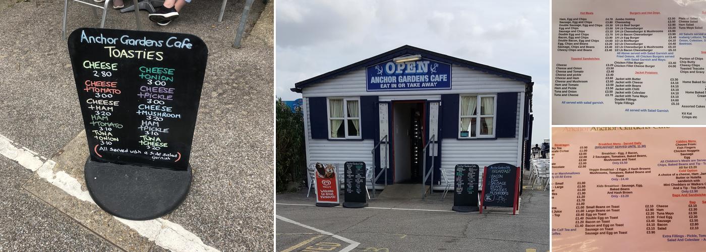 Anchor Gardens Cafe Menu