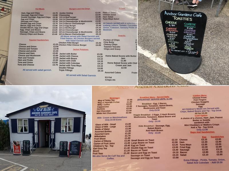 Anchor Gardens Cafe Menu