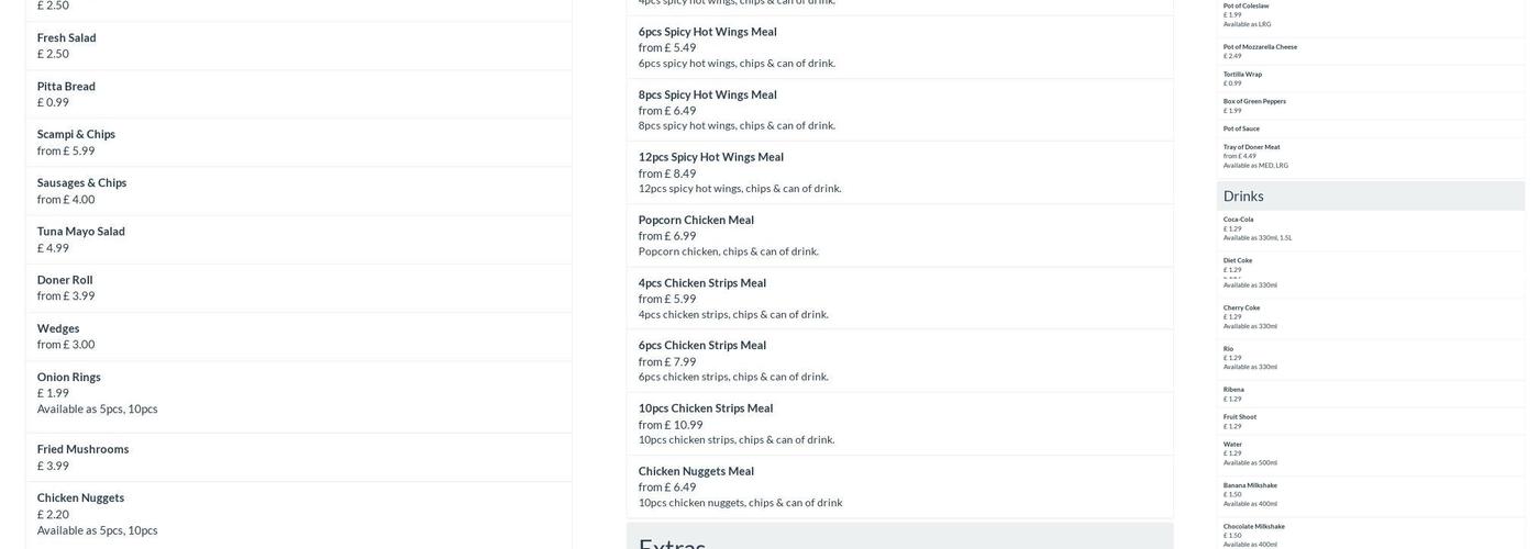 Istanbul Kebab House Menu