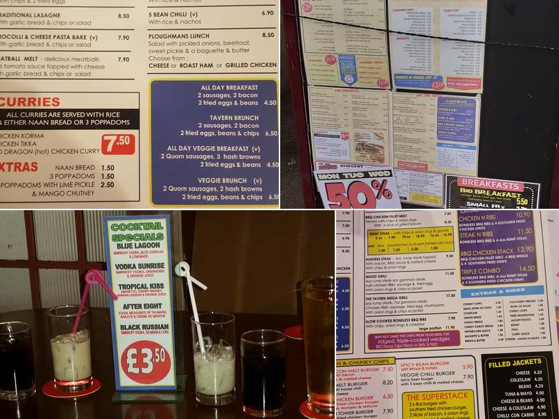 The Market Tavern Public House Menu