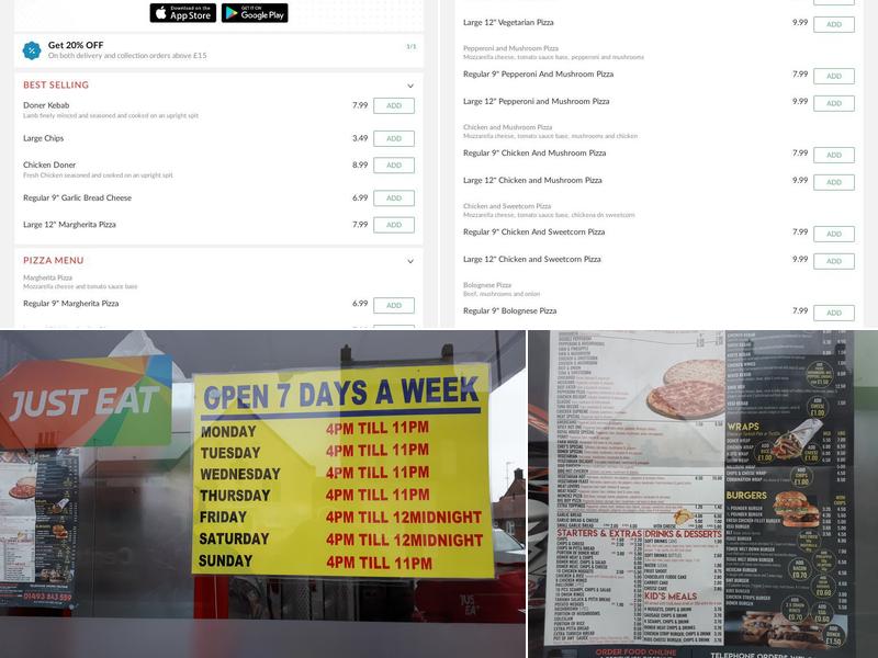 Royal Kebab & Pizza Menu