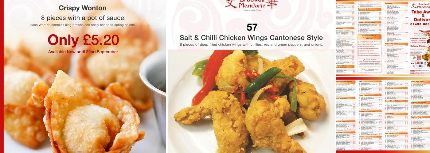Bradwell Mandarin Menu