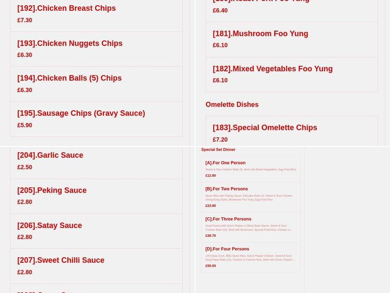 Tasty China (Beijing) Menu