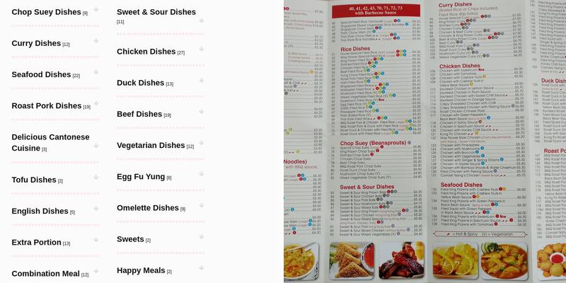 May Flower Chinese Takeaway Menu