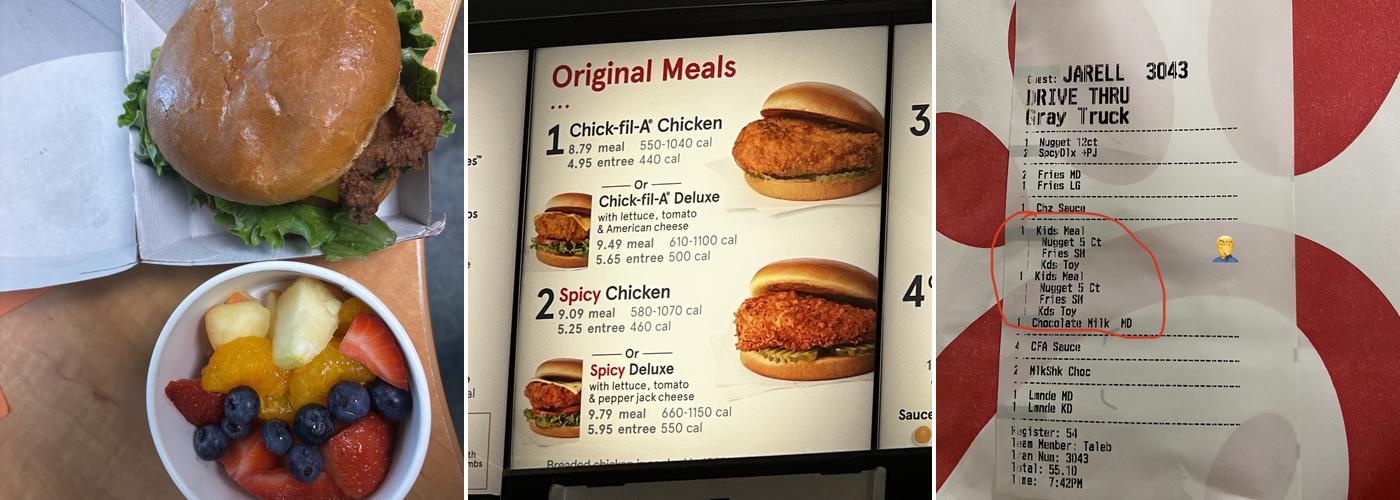 Chick-fil-A Menu