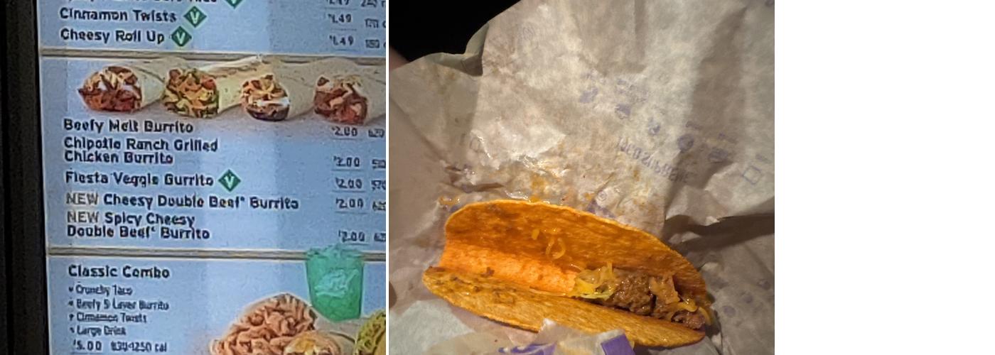 Taco Bell Menu