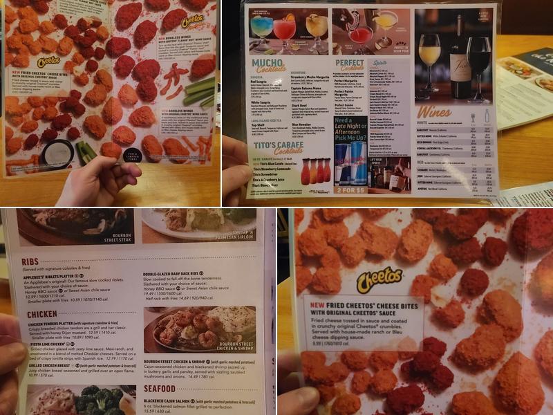 Applebee's Grill + Bar Menu