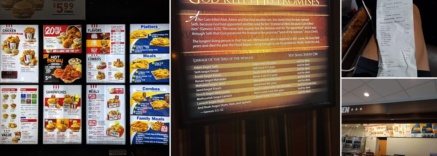 KFC Menu