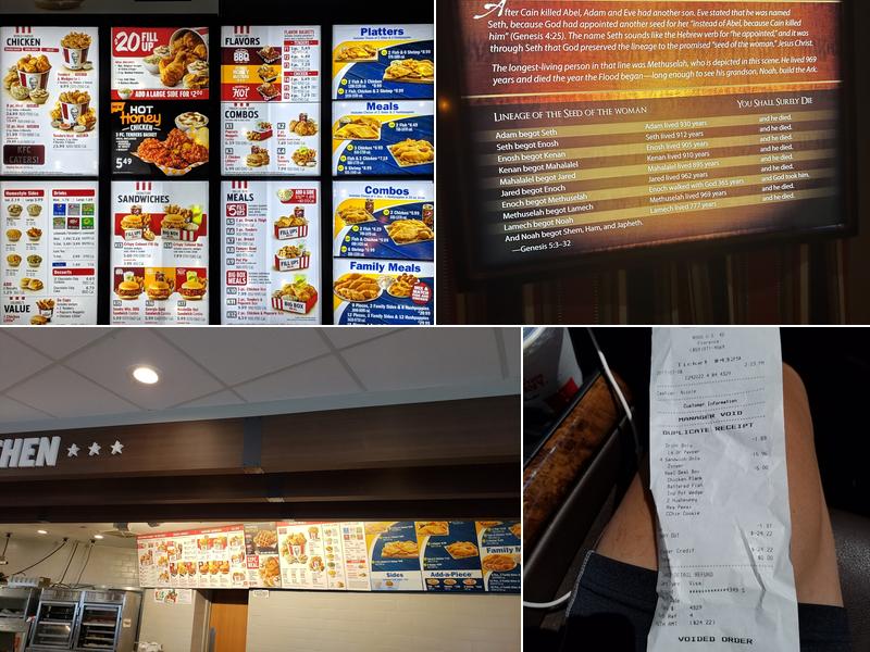 KFC Menu