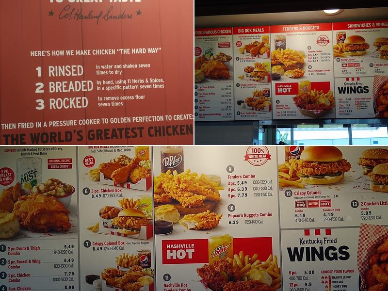 KFC Menu