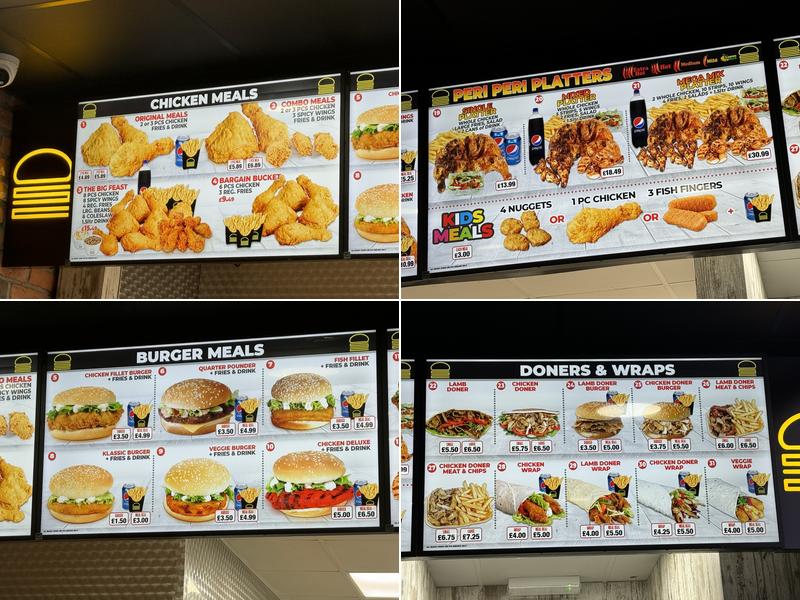 Shamz Chicken Menu