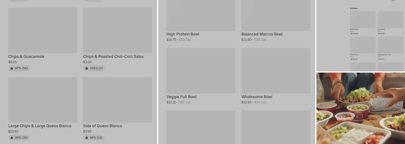 Chipotle Mexican Grill Menu