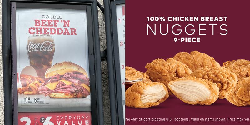Arby's Menu
