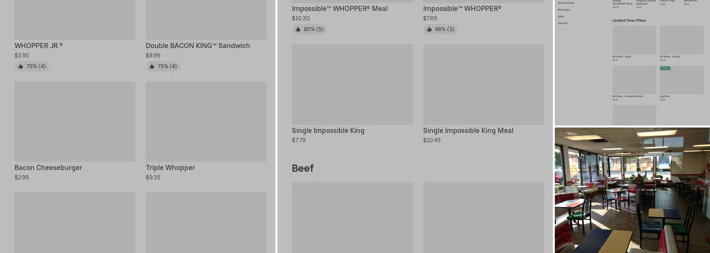 Burger King Menu