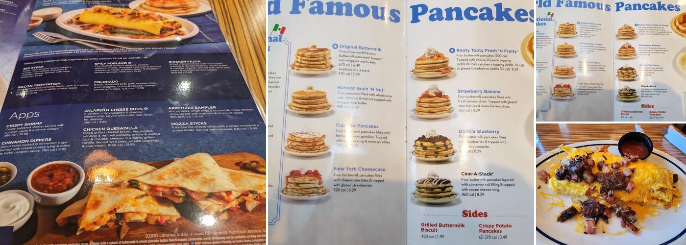 IHOP Menu