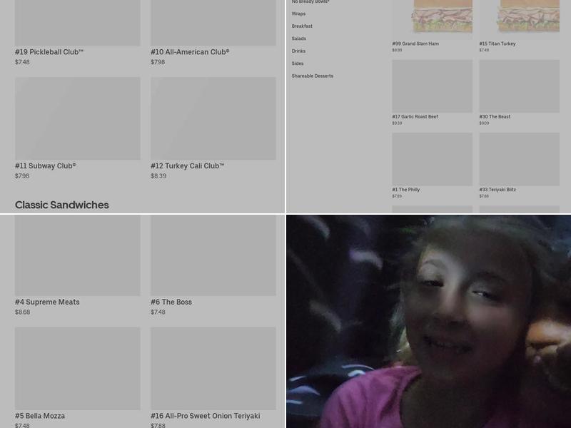 Subway Menu