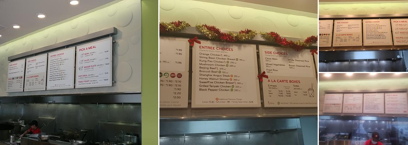 Panda Express Menu