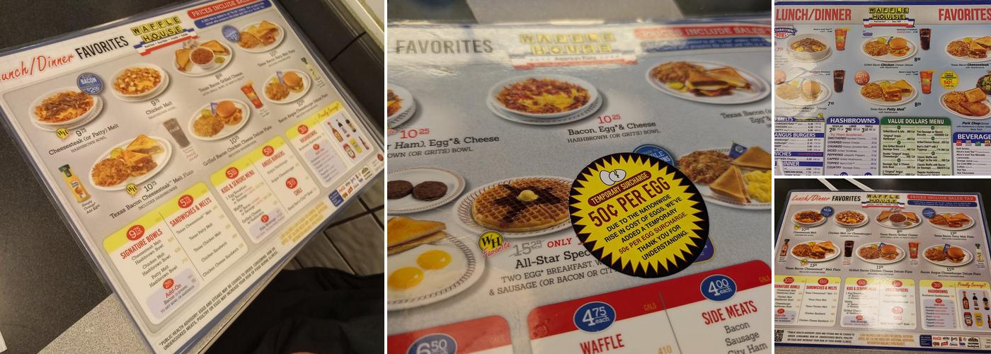 Waffle House Menu