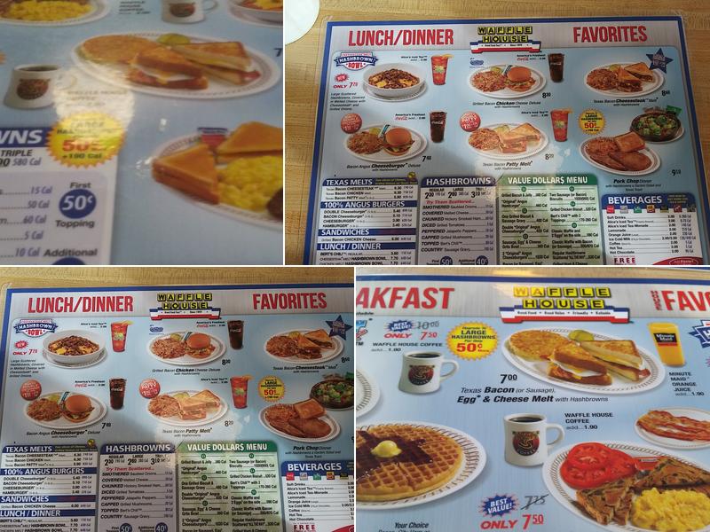 Waffle House Menu
