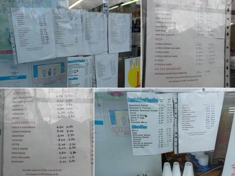 Quincy's Fast Food Menu