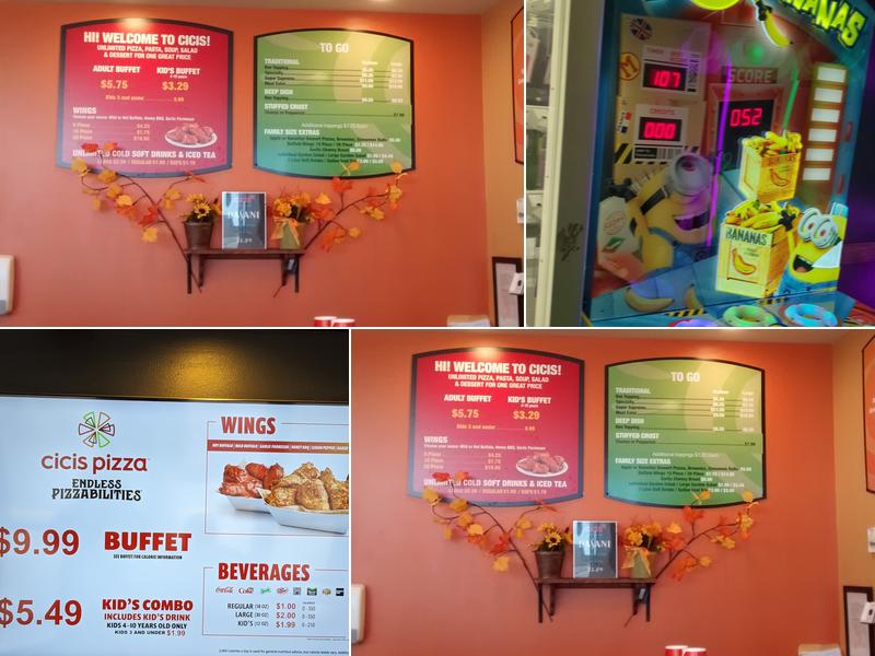 Cicis Pizza Menu