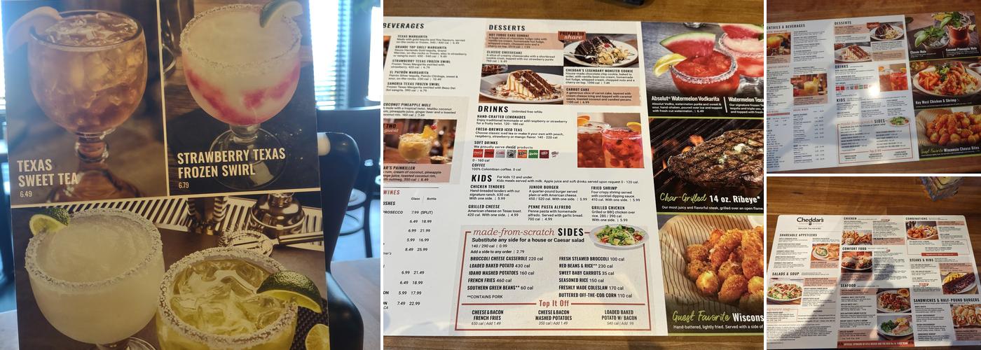 Cheddar's Scratch Kitchen Menu