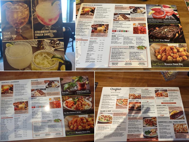 Cheddar's Scratch Kitchen Menu
