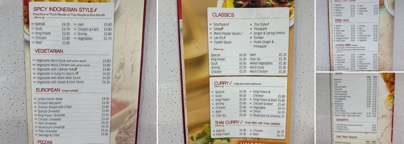 Star Wok Menu